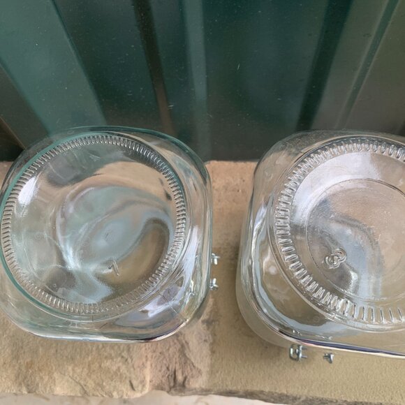 JARS - 2 airtight 32oz hermetic Glass Jars hinged wire Lid Kitchen Arts & Crafts - Picture 12 of 16